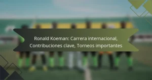 Ronald Koeman: Carrera internacional, Contribuciones clave, Torneos importantes